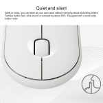 Logitech Pebble Cobblestone Shape Dünne kabellose optische Bluetooth-Maus mit 3 Tasten und 1000 DPI Stummschaltung, kabellose Reichweite: 10 m – Bild 7