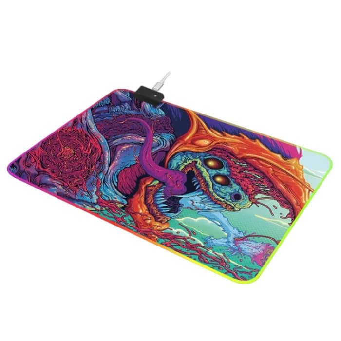 Computer Monster Pattern Illuminated Mouse Pad, Größe: 90 x 40 x 0,4 cm – Bild 3
