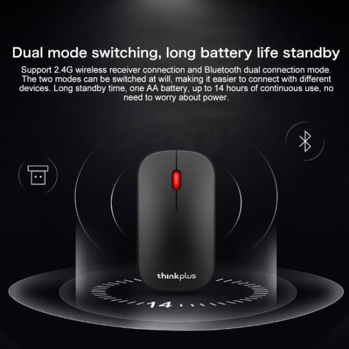 Lenovo thinkplus tragbare kabellose Bluetooth-Maus im Business-Stil, Business Mouse – Bild 9