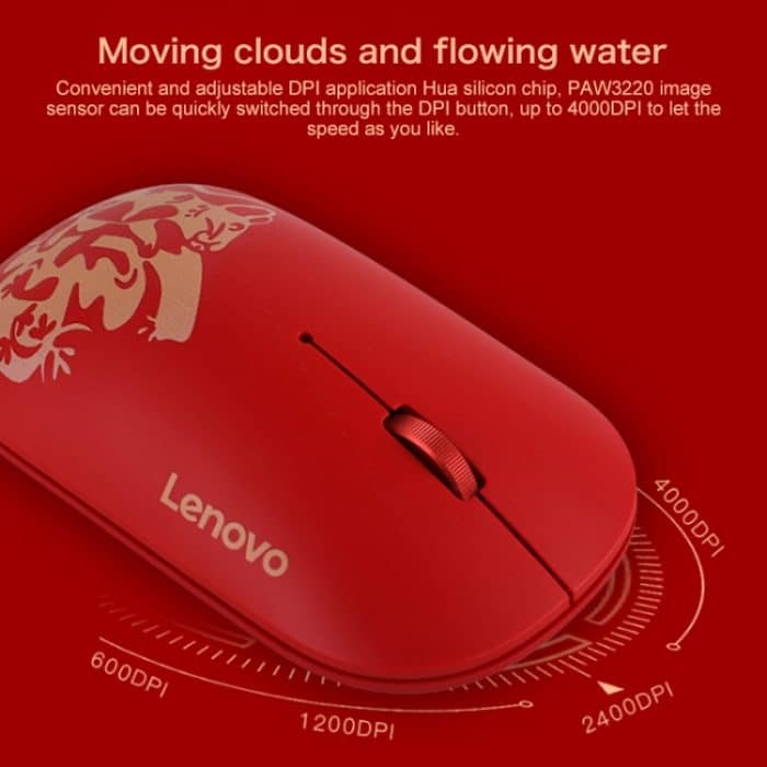 Lenovo Air Handle Leichte, tragbare, kabellose Maus mit Stummschaltung, Blessing-Maus-Version, Wireless Mouse, Blessing Mouse Version – Bild 8