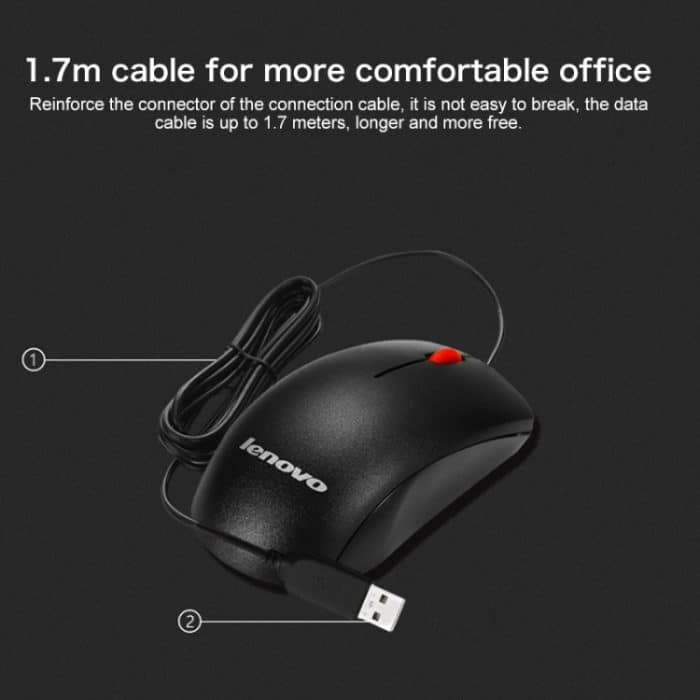 Lenovo M120 Pro Fashion Office Red Dot kabelgebundene Maus, M120 Pro Wired Mouse – Bild 7