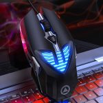 YINDIAO G4 3200DPI 4-Modi Einstellbare 7-Tasten RGB-Licht Programmierbare kabelgebundene Gaming-Maus