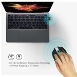 HXSJ M10 2,4 GHz 6-Tasten USB Wiederaufladbare bunte Beleuchtung Ergonomische 2400DPI drahtlose optische Gaming-Maus für Desktop-Computer – Bild 5