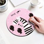 Zebra Pattern Circular Mouse Pad, Durchmesser: 22 cm – Bild 2