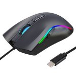 HXSJ A869 Typ C 7200 dpi 6-Modi Einstellbare 7-Tasten-RGB Light Wired Game Mouse