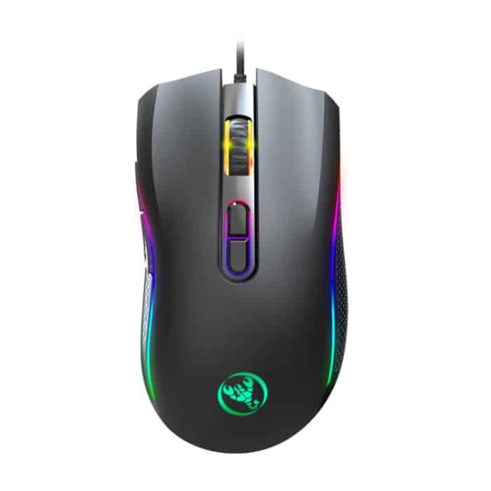 HXSJ A869 Typ C 7200 dpi 6-Modi Einstellbare 7-Tasten-RGB Light Wired Game Mouse – Bild 2
