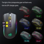 HXSJ A869 Typ C 7200 dpi 6-Modi Einstellbare 7-Tasten-RGB Light Wired Game Mouse – Bild 11