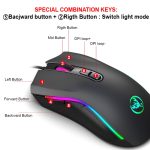 HXSJ A869 Typ C 7200 dpi 6-Modi Einstellbare 7-Tasten-RGB Light Wired Game Mouse – Bild 5