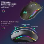 HXSJ A869 Typ C 7200 dpi 6-Modi Einstellbare 7-Tasten-RGB Light Wired Game Mouse – Bild 7