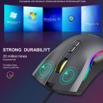 HXSJ A869 Typ C 7200 dpi 6-Modi Einstellbare 7-Tasten-RGB Light Wired Game Mouse – Bild 10
