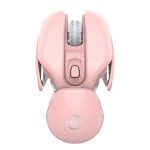 HXSJ T37 2,4 GHz 1600 dpi 3 Modi einstellbare kabellose Stummschaltungsmaus, T37 Black, T37 Pink – Bild 2