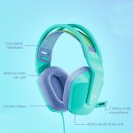 Logitech G335 faltbares kabelgebundenes Gaming-Headset mit Mikrofon – Bild 2