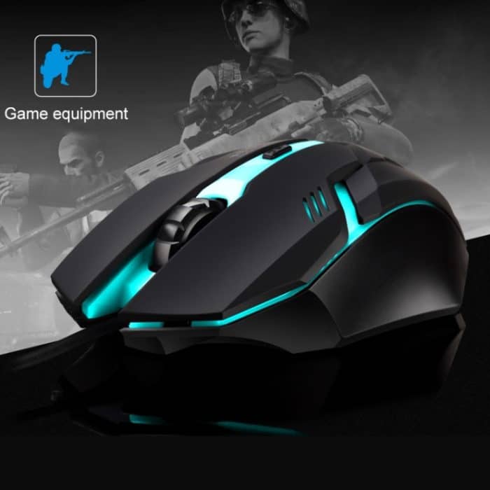 Chasing Leopard K2 USB-LED-Hintergrundbeleuchtung 1600DPI Drei-fach einstellbare kabelgebundene optische Gaming-Maus, Länge: 1,3 m – Bild 6