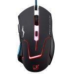 Chasing Leopard T7 USB 6-Tasten 2400DPI Dreistufige einstellbare Hintergrundbeleuchtung Kabelgebundene optische Gaming-Maus Eingebautes Gegengewicht, Länge: 1,8 m – Bild 2