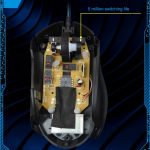 Chasing Leopard T7 USB 6-Tasten 2400DPI Dreistufige einstellbare Hintergrundbeleuchtung Kabelgebundene optische Gaming-Maus Eingebautes Gegengewicht, Länge: 1,8 m – Bild 6