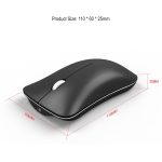 HXSJ T23 Bluetooth + 2,4 GHz Wireless Dual-Modi 4-Tasten 1600 DPI Einstellbare Ergonomie Optische Maus – Bild 11