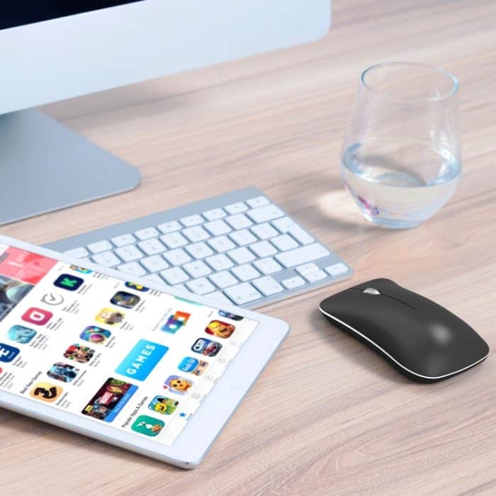 HXSJ T23 Bluetooth + 2,4 GHz Wireless Dual-Modi 4-Tasten 1600 DPI Einstellbare Ergonomie Optische Maus – Bild 16