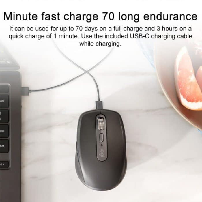 Logitech MX Anywhere 3S 4 Tasten kabellose Bluetooth-Maus mit Stummschaltung und Dual-Modus – Bild 2