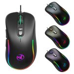 HXSJ J300 7 Tasten RGB-Beleuchtung Programmierbare Gaming-Maus (schwarz) – Bild 2