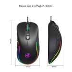 HXSJ J300 7 Tasten RGB-Beleuchtung Programmierbare Gaming-Maus (schwarz) – Bild 9