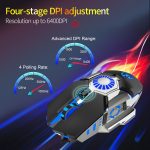 HXSJ J700 Bunte Beleuchtung Programmierbare E-Sport-Gaming-Maus – Bild 11