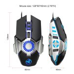 HXSJ J700 Bunte Beleuchtung Programmierbare E-Sport-Gaming-Maus – Bild 3