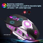 HXSJ J700 Bunte Beleuchtung Programmierbare E-Sport-Gaming-Maus – Bild 9