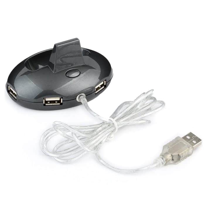 MZ-012 2,4 G 1200 DPI kabellose wiederaufladbare optische Maus mit 3 Anschlüssen, USB-Hub/Ladestation – Bild 5