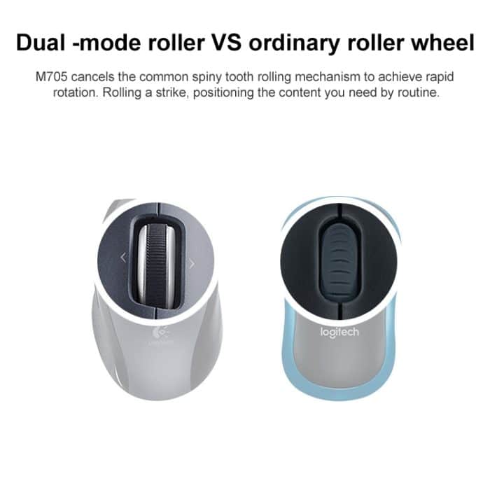 Logitech M705 1000 DPI 2,4 GHz Wireless Laser Dual-Mode-Maus – Bild 4