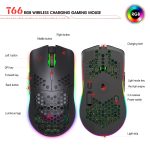 HXSJ T66 7 Tasten Bunte Beleuchtung Programmierbare kabellose Gaming-Maus, T66(White), T66(Black) – Bild 11