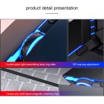 YINDIAO 6 Tasten Gaming Office USB mechanische kabelgebundene Maus, Mouse(Black) – Bild 3