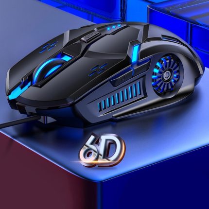 YINDIAO G5 3200DPI 4-Modi Einstellbare 6-Tasten RGB-Licht kabelgebundene Gaming-Maus, G5 Black, G5 White