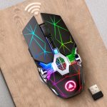 YINDIAO A7 2,4 GHz 1600 DPI 3 Modi Einstellbare 7-Tasten Wiederaufladbare RGB Licht Drahtlose Silent Gaming Maus – Bild 13