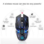 YINDIAO A7 2,4 GHz 1600 DPI 3 Modi Einstellbare 7-Tasten Wiederaufladbare RGB Licht Drahtlose Silent Gaming Maus – Bild 2