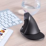 DELUX M618GX Drahtlose ergonomische vertikale Maus 1600DPI optische Maus