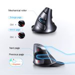 DELUX M618GX Drahtlose ergonomische vertikale Maus 1600DPI optische Maus – Bild 5