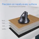 DELUX M618GX Drahtlose ergonomische vertikale Maus 1600DPI optische Maus – Bild 9