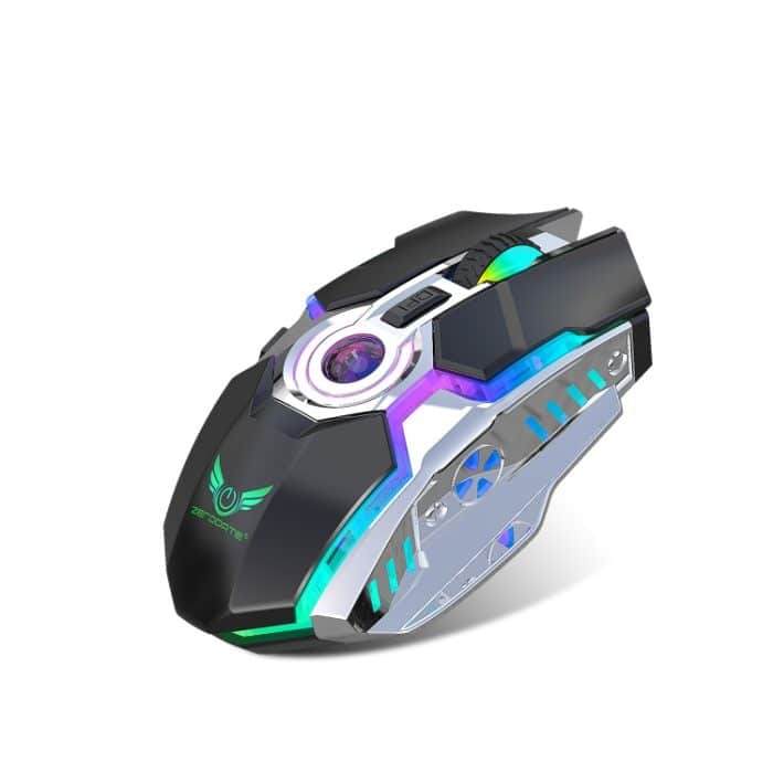 ZERODATE T30 2,4 GHz 2400 DPI Drahtlose optische Maus mit einstellbarer RGB-Hintergrundbeleuchtung und drei Geschwindigkeiten, T30 Black, T30 White – Bild 13