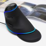 DELUX M618 Plus Wired Blue Version Optische Maus Ergonomische vertikale Maus 1600DPI – Bild 8