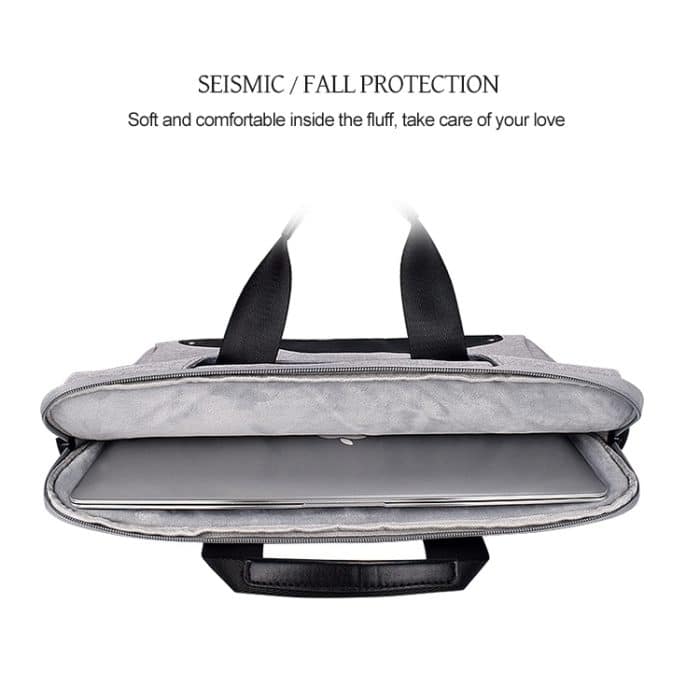 DJ08 Wasserdichte, verschleißfeste Laptoptasche aus Oxford-Stoff für 14,1-Zoll-Laptops, mit verdecktem Griff, Gepäckzugstange und verstellbarem Schultergurt, 14.1 inch – Bild 11