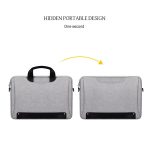 DJ08 Wasserdichte, verschleißfeste Laptoptasche aus Oxford-Stoff für 14,1-Zoll-Laptops, mit verdecktem Griff, Gepäckzugstange und verstellbarem Schultergurt, 14.1 inch – Bild 12