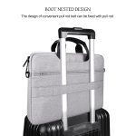 DJ08 Wasserdichte, verschleißfeste Laptoptasche aus Oxford-Stoff für 14,1-Zoll-Laptops, mit verdecktem Griff, Gepäckzugstange und verstellbarem Schultergurt, 14.1 inch – Bild 6
