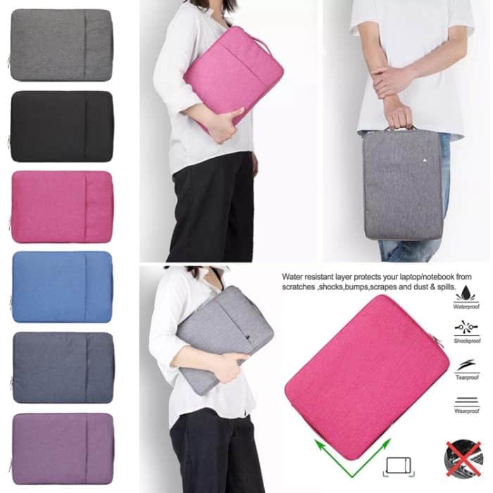 13,3 Zoll Universal Fashion Soft Laptop Denim Taschen Tragbare Reißverschluss-Notebook-Laptoptasche für MacBook Air / Pro, Lenovo und andere Laptops, Größe: 35,5 x 26,5 x 2 cm, 13.3 inch Purple, 13.3 inch Magenta, 13.3 inch Blue, 13.3 inch Grey... – Bild 7