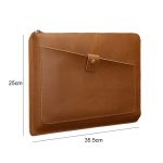 Universelle Laptop-/Tablet-Tasche aus echtem Leder mit Reißverschluss für 13 Zoll und darunter, 13 inch – Bild 2