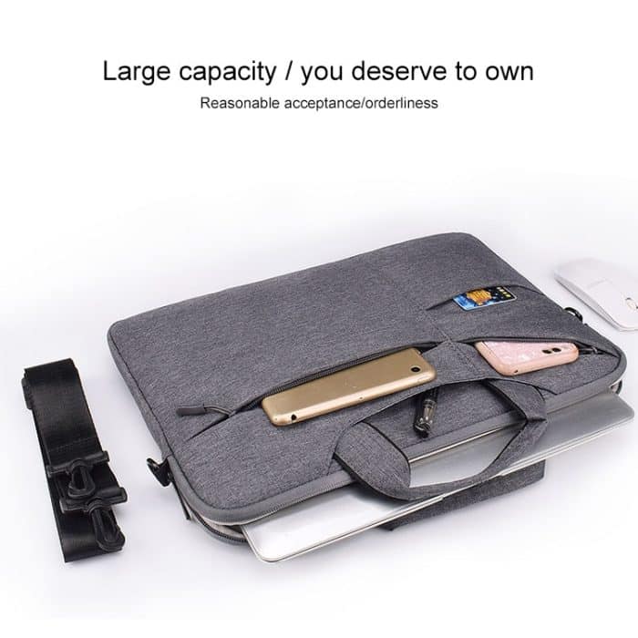 ST02S Wasserdichte, reißfeste, versteckte, tragbare Riemen-One-Shoulder-Handtasche für 13,3-Zoll-Laptops, mit Koffergürtel, ST02S 13.3 inch Black, ST02S 13.3 inch Dark Gray, ST02S 13.3 inch Pink, ST02S 13.3 inch Light Grey, ST02S 13.3 inch Navy Blue – Bild 8