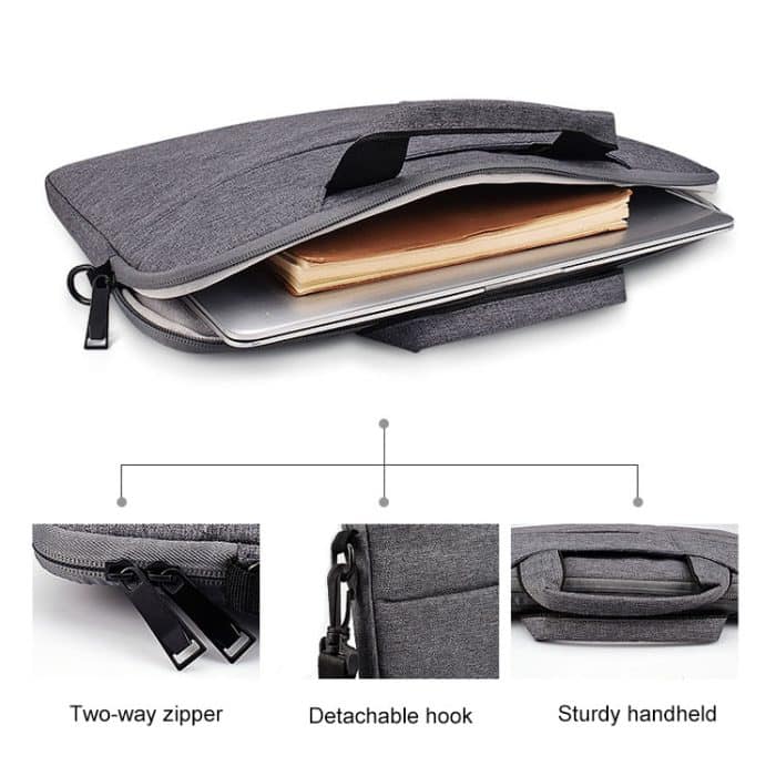 ST02S Wasserdichte, reißfeste, versteckte, tragbare Riemen-One-Shoulder-Handtasche für 13,3-Zoll-Laptops, mit Koffergürtel, ST02S 13.3 inch Black, ST02S 13.3 inch Dark Gray, ST02S 13.3 inch Pink, ST02S 13.3 inch Light Grey, ST02S 13.3 inch Navy Blue – Bild 9
