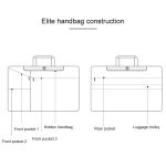 ST02S Wasserdichte, reißfeste, versteckte, tragbare Riemen-One-Shoulder-Handtasche für 13,3-Zoll-Laptops, mit Koffergürtel, ST02S 13.3 inch Black, ST02S 13.3 inch Dark Gray, ST02S 13.3 inch Pink, ST02S 13.3 inch Light Grey, ST02S 13.3 inch Navy Blue – Bild 11