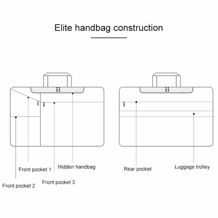 ST02S Wasserdichte, reißfeste, versteckte, tragbare Riemen-One-Shoulder-Handtasche für 15,6-Zoll-Laptops, mit Koffergürtel, ST02S 15.6 inch Black, ST02S 15.6 inch Dark Gray, ST02S 15.6 inch Pink, ST02S 15.6 inch Light Grey, ST02S 15.6 inch Navy Blue – Bild 11