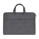 ST06 Wasserdichte PU-Leder-Reißverschluss-versteckter tragbarer Riemen One-Shoulder-Handtasche für 13,3-Zoll-Laptops, mit Koffergürtel, ST06 13.3 inch Dark Gray, ST06 13.3 inch Pink, ST06 13.3 inch Light Grey
