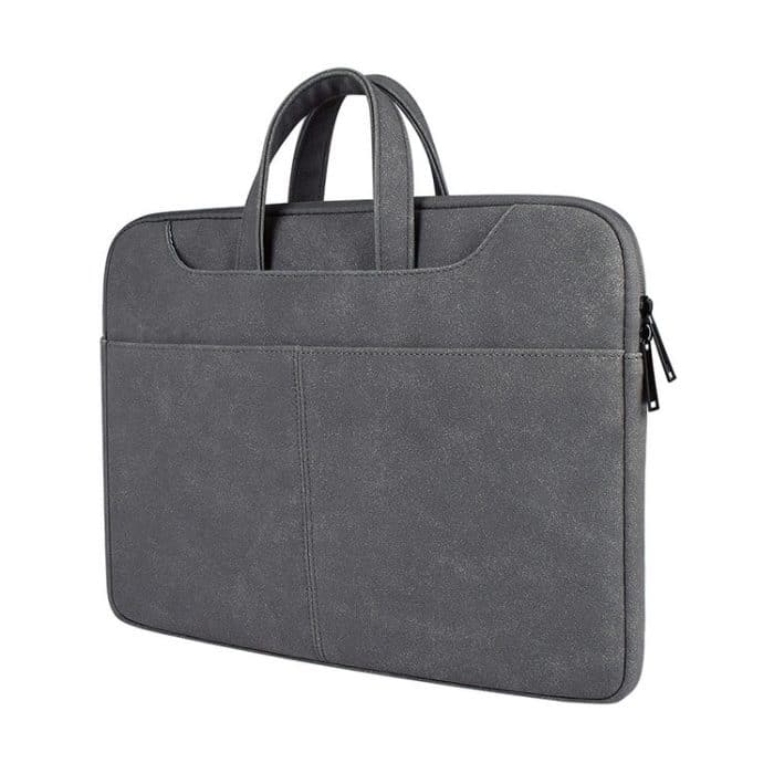 ST06S Wasserdichte PU-Leder-Reißverschluss-versteckter tragbarer Riemen One-Shoulder-Handtasche für 13,3-Zoll-Laptops, mit Zauberstab und Koffergürtel, ST06S 13.3 inch Dark Gray, ST06S 13.3 inch Pink, ST06S 13.3 inch Light Grey – Bild 5